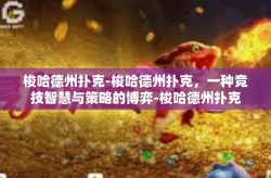 梭哈德州扑克-梭哈德州扑克，一种竞技智慧与策略的博弈-梭哈德州扑克